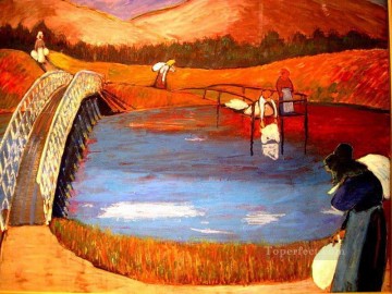 Expresionismo Painting - puente Marianne von Werefkin Expresionismo